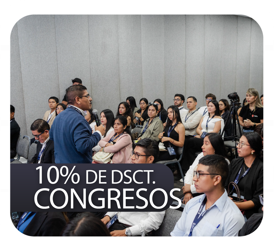 10% DE DSCT. CONGRESOS